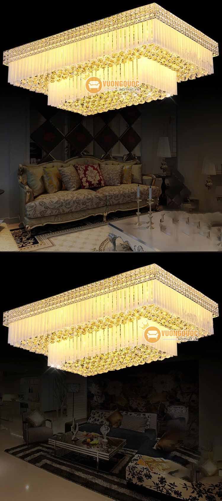 Đèn ốp trần chữ nhật nhập khẩu CM243-4